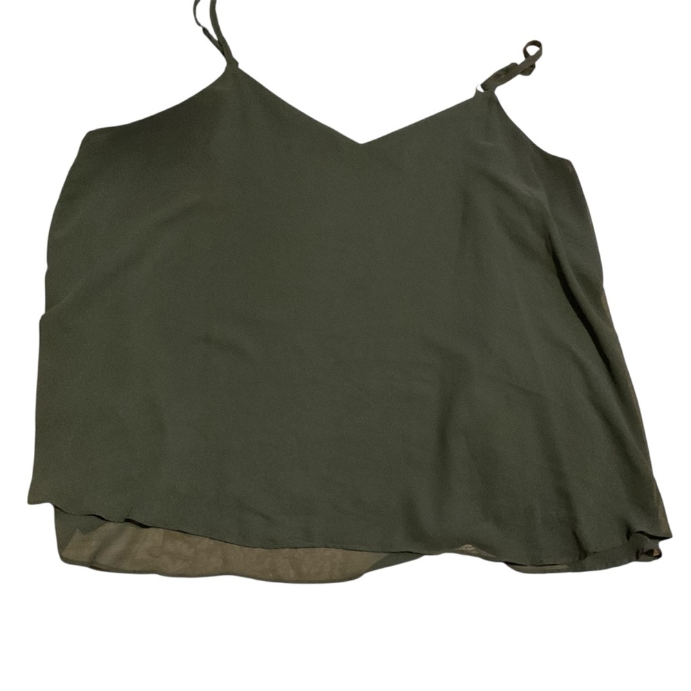 Torrid Green Asymmetrical Sleeveless Camisole